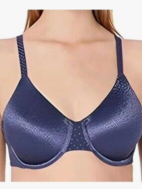 Wacoal Smooth Navy Unlined Underwire Full-Coverage Bra